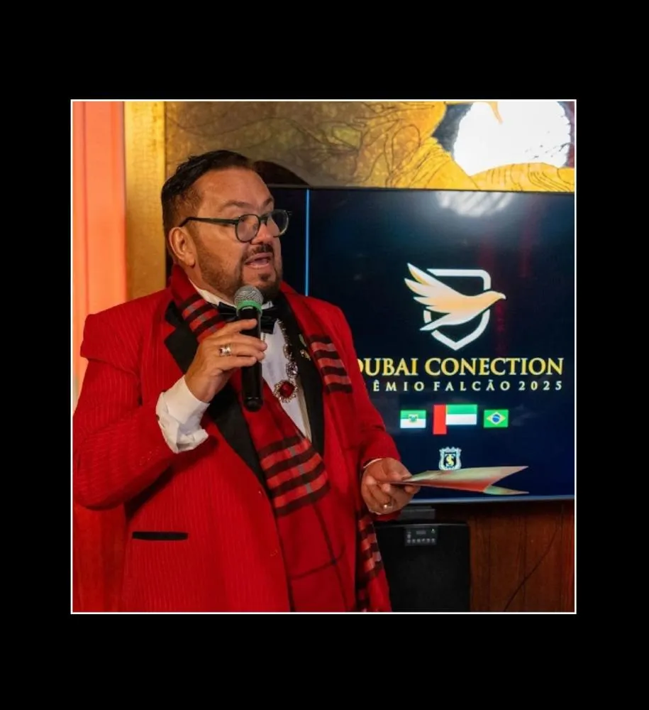 Toinho Silveira comemora 50 anos de jornalismo em Dubai com RED PARTY