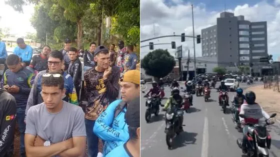 Entregadores por app paralisam atividades em Cuiabá e VG Movimento deve continuar até terça-feira (1°)