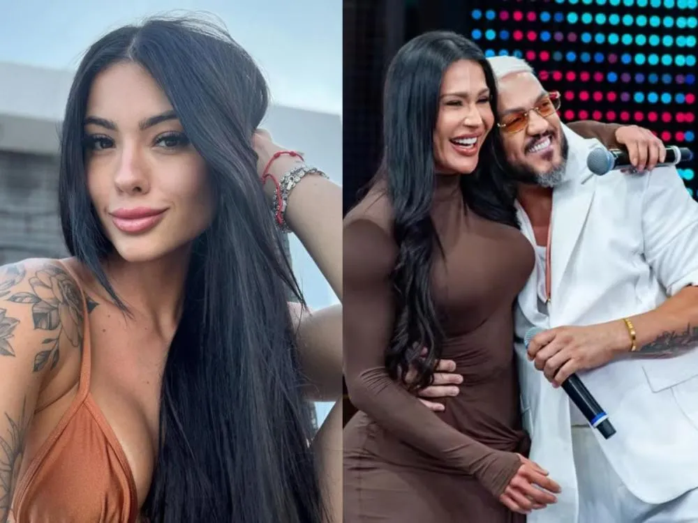 Após Belo e Gracyanne se encontrarem na festa de Leo Dias, namorada do cantor reage O cantor e a musa fitness marcaram presença na comemoração de 50 anos do titular deste portal