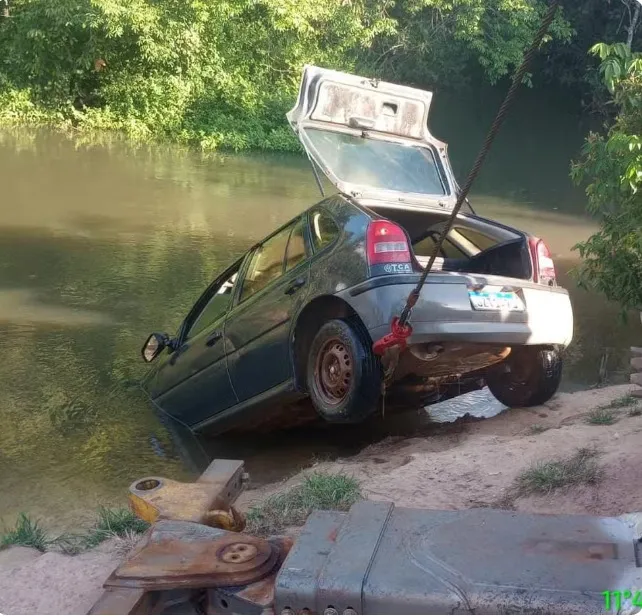Motorista cai em rio de Sinop (MT) e sobrevive após ficar agarrado a galhos