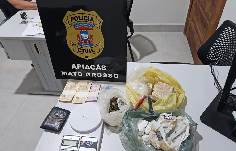 Polícia Civil identifica depósito de drogas e prende suspeito em Apiacás