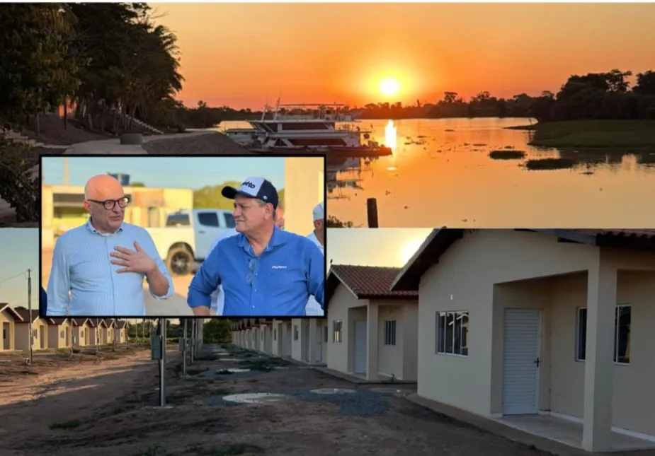 Deputado Moretto acompanha governador Pivetta em vistoria a obras de infraestrutura, moradia e turismo em Cáceres
