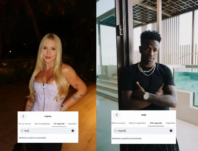 Após término, Virginia e Vini Jr. deixam de se seguir em rede social