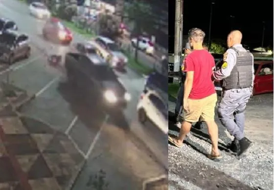 Motorista que atropelou e arrastou motociclista é indiciado por tentativa de homicídio