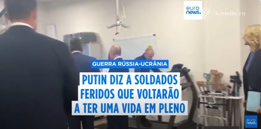 Putin garante a soldados feridos que vão poder fazer a vida que tinham antes da guerra