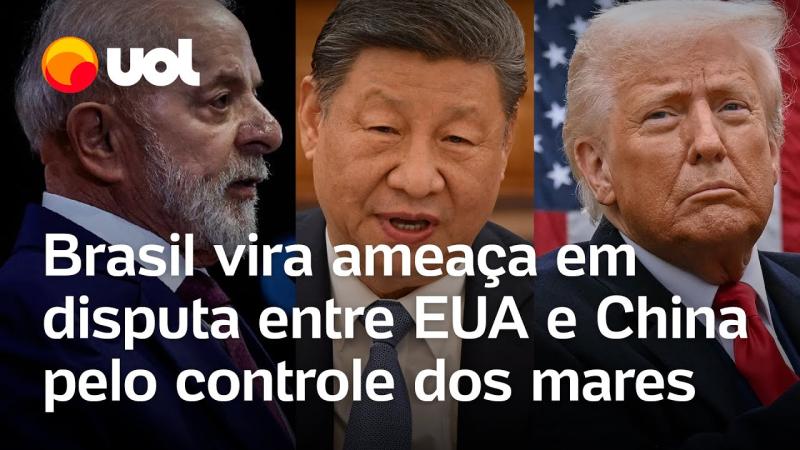 Brasil vira ameaça em disputa entre EUA e China pelo controle dos mares