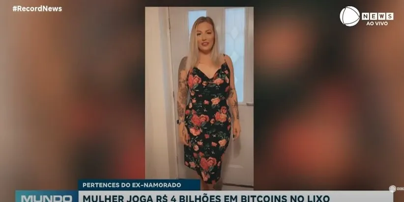 Mulher joga R$ 4 bilhões em bitcoins no lixo