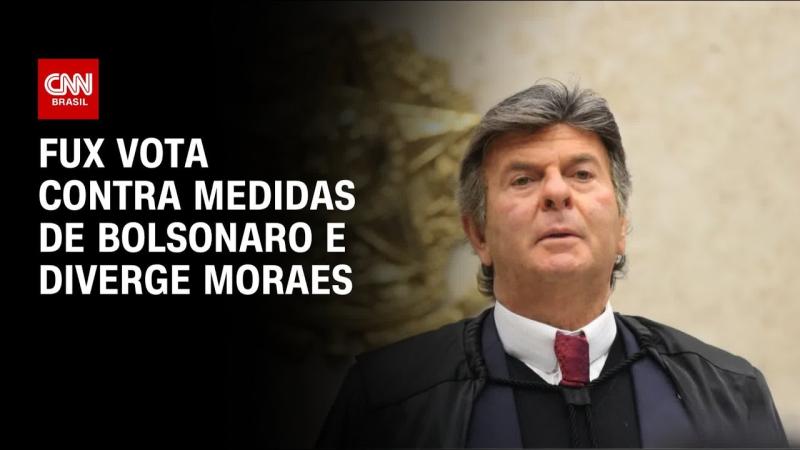 Fux diverge de Moraes e vota contra cautelares impostas a Bolsonaro 