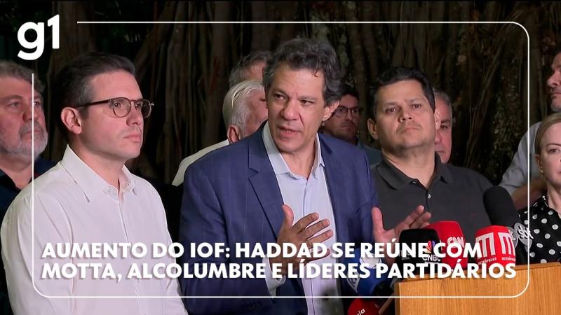 Haddad se reúne com Motta, Alcolumbre e líderes para buscar alternativas do IOF